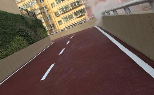 军垦路街道彩色路面